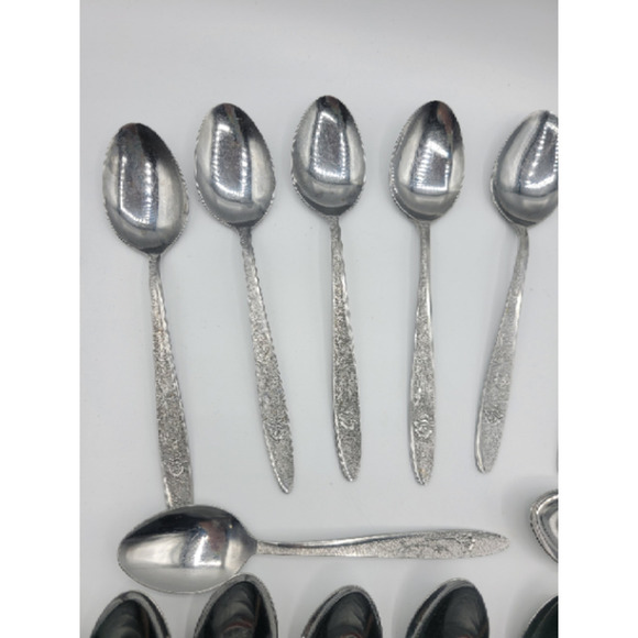 Stanley Roberts Florentine‎ Rose stainless steel 16 tsp 8 tbsp (24) - Picture 8 of 15